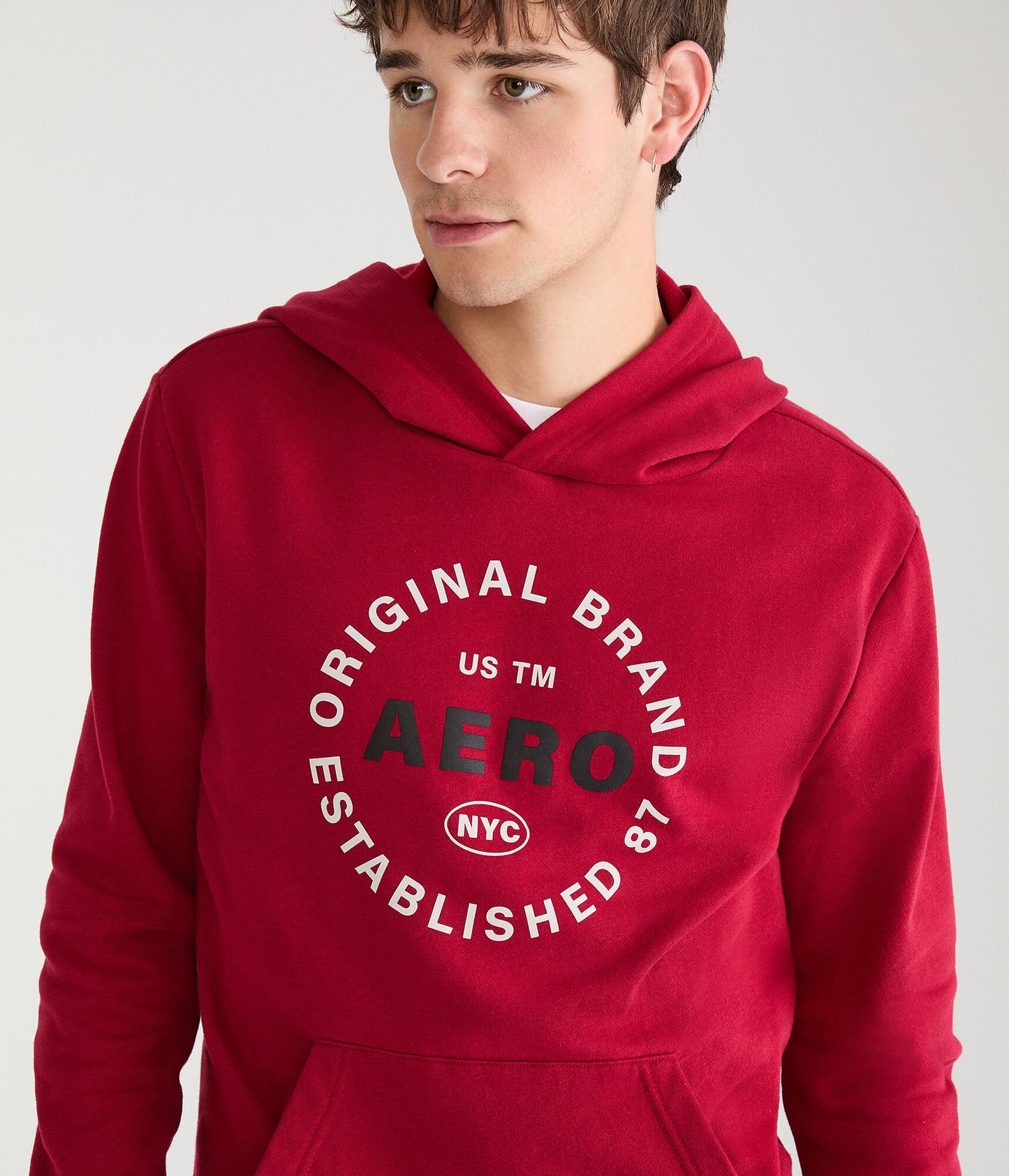 AEROPOSTALE CIRCLE LOGO PULLOVGER HOODIE