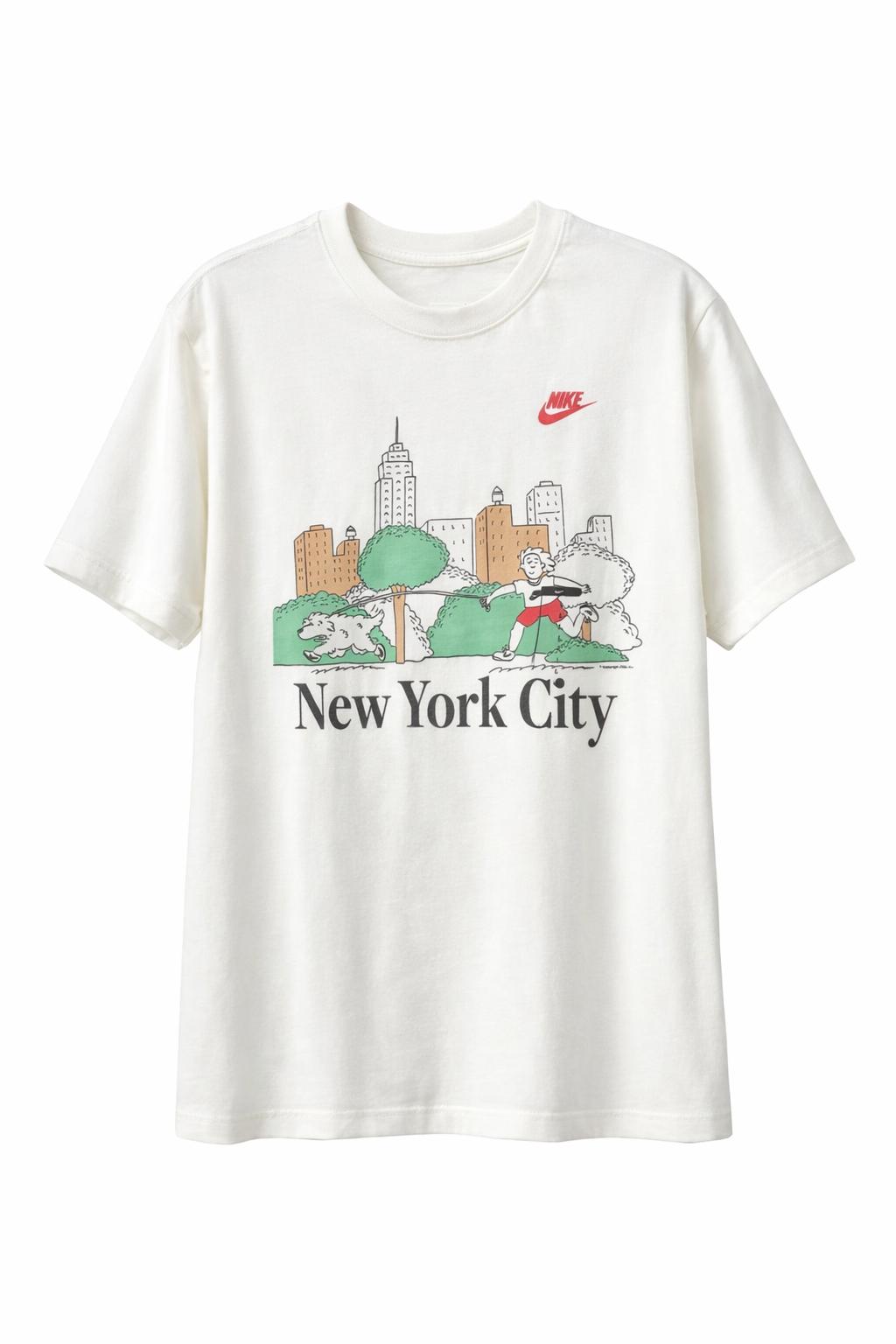 Camisetas  estampadas para hombre NIke NYC White talla L
