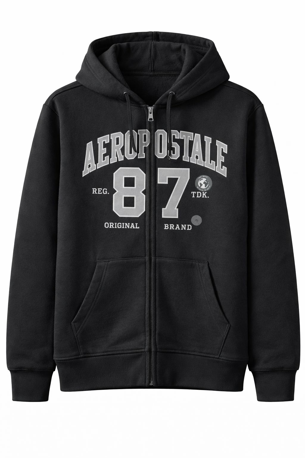 AEROPOSTALE 87  FULL ZIP HOODIE BLACK 7