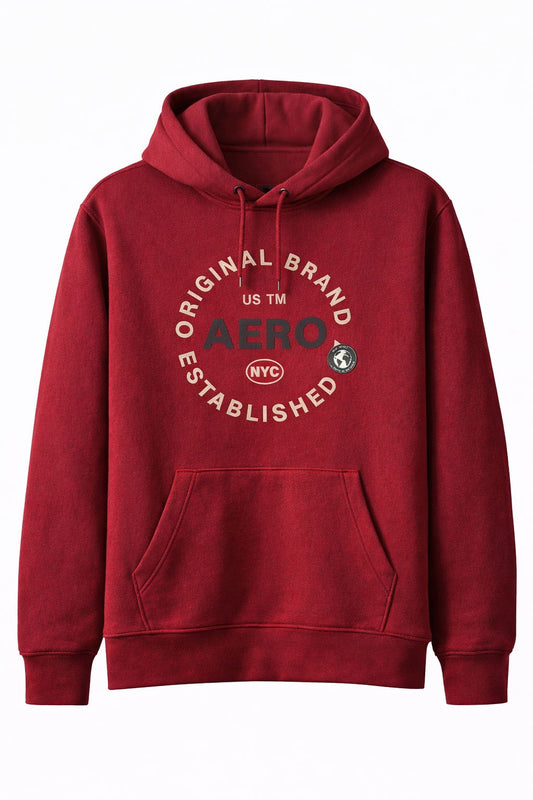 AEROPOSTALE  CIRCLE LOGO PULLOVGER HOODIE
