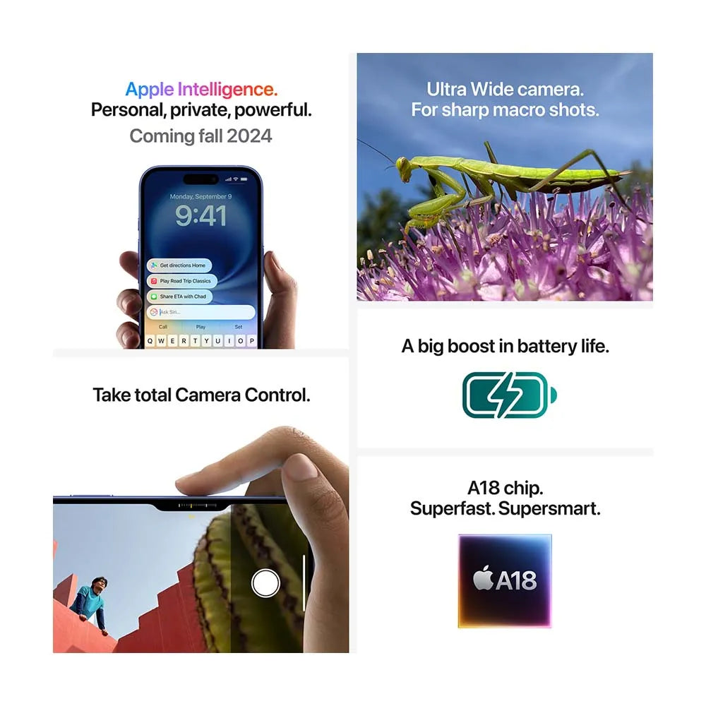 iPhone 16 128GB — Color Azul Ultramar